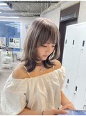 ブリーチハイライト髪質改善ダブルカラーレイヤーカット/本厚木
