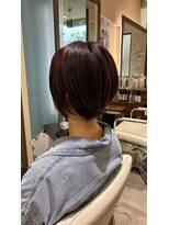 ブランシェ 高蔵寺店(BRANCHE)&nbsp;ワインレッド×ショートスタイル