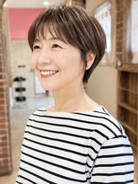 マテリア ヘアー デザイン(materia hair design)&nbsp;【38.ショートカット・ショートボブ・ボブ・白髪ぼかし・白髪】