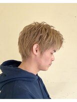アーシュナチュラリー(h naturally.) ラフショート×ハイトーンベージュ