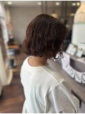 レディースショート　パーマ