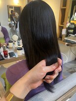 ヘアリゾート粋 ウナム 新宿東口店(enam)&nbsp;ナチュラルストレート/美髪縮毛矯正/ダークカラー/ロング