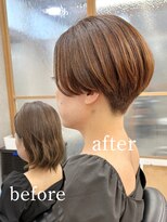 ヘアサロン ドットプラス 町田店(dot. plus) 【市井友佳子】大人刈り上げショート/町田ショート/透明感カラー