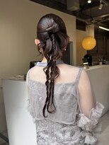ツキヘア(TUKI hair) 高松ヘアセット/編みおろし/香川/お呼ばれ/細毛