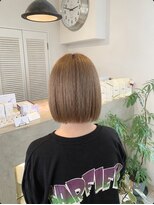 フレリス(FreRis)&nbsp;ボブ×マロンベージュ【守谷 美容室 ケアブリーチ ベージュ】