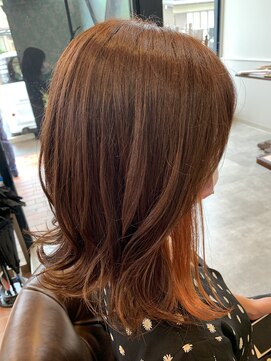 ハグヴィアン(HUG BIEN) オレンジ×インナーカラー