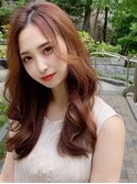 デジタルパーマミニウルフテラコッタくすみブルー20代30代40代