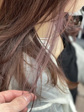 カーサ バイ ハミュウ たまプラーザ(CASA by Humium) 大人可愛いインナーカラー透明感シア―ピンク