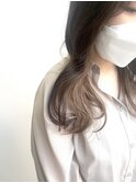 くすみベージュイヤリングカラー♪