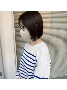 ミント(mint) ミニボブ/切りっぱなしボブ/ボブ/グレー