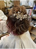 ハーフアップ