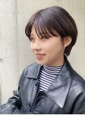 ハンサムショート/ショートボブ/チョコブラウン/チョコカラー