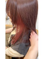 アドラーブル けやき通り店(adorable)&nbsp;10代20代大人かわいいインナカラーピンクインナーカラー