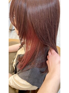アドラーブル けやき通り店(adorable) 10代20代大人かわいいインナカラーピンクインナーカラー