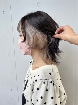 カリーナコークス 原宿 渋谷(Carina COKETH) ミルクティー/インナーカラー/ダブルカラー/レイヤーカット