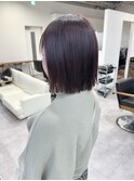 切りっぱなしボブ☆ラベンダーベージュ【村山武史】