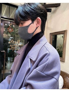 ベル 表参道店(Belle) 大人気メンズスタイル!シースルーマッシュ 黒髪