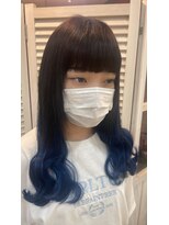 イーエル グランデ(e.ll grande)&nbsp;裾カラー×ブルー