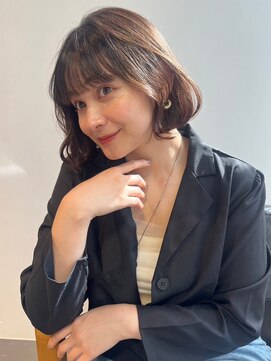 ランテルディ 渋谷(LANTERDIT) 韓国ヘア タンバルモリ 顔周りカット グレージュカラー 艶感