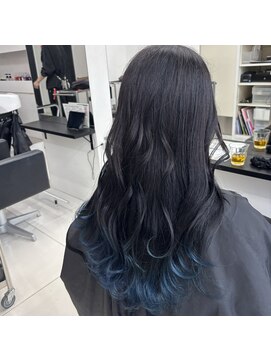 アライブ ハラジュク(ALIVE harajuku) 【ALIVE 夕貴】ブルーグラデーションカラー