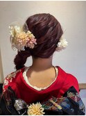 卒業式　成人式　振袖　ドレスヘア　編みおろし＃2