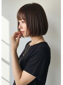 30代40代50代切りっぱなしボブ内巻きボブ髪質改善透明感カラー
