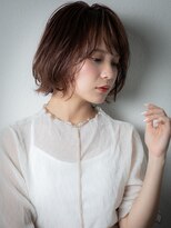 カバーヘア ブリス 大宮西口(COVER HAIR bliss)&nbsp;マロンベージュくびれヘアひし形ボブウルフカットs大宮30代40代