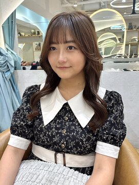 ロンドプランタン 恵比寿(Lond Printemps) くびれヘア/アプリコットオレンジ/レイヤーカット/ブリーチなし