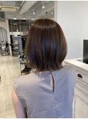 ナチュラルブラウントレンドボブスタイル赤羽美容院