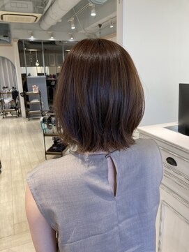 シェノン 赤羽店(CHAINON) ナチュラルブラウントレンドボブスタイル赤羽美容院