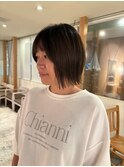 切りっぱなしボブ