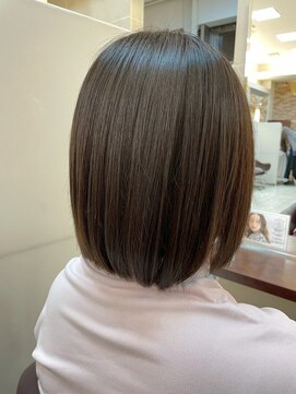 髪質改善/顔周りレイヤーカット/グレージュ[千葉/千葉駅]