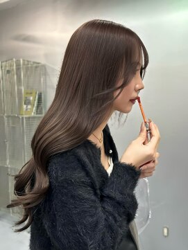 モカベージュ/ブリーチなしwカラー