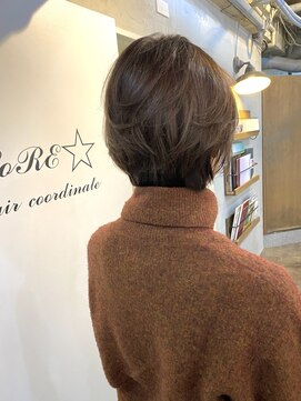ロア ヘアーコーディネート 四条烏丸店(LoRE hair coordinate) 大人ショートスタイル／斉藤