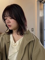 ガーデンタチカワネクスト(garden tachikawa next) ウォームボルドーカラーレイヤーくびれミディアム