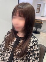 シーン 読売ランド前(SCENE)&nbsp;オリーブベージュ/透明感カラー/顔周りレイヤー