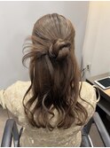 カチモリハーフアップ