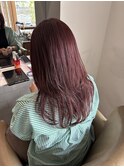 ピンクブラウンカラー×レイヤーカット