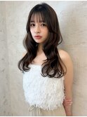酸性ストレート/前髪カット/リタッチ/カット/ブリーチ