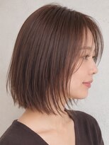 レセ 南柏店(Laissez)&nbsp;切りっぱなしミニボブ/シースルーバング/ココアブラウン
