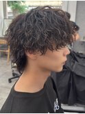 ツイストスパイラル/スパイラルパーマ/メンズ/眉毛