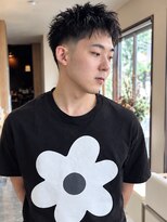 グラムアッシュ(GLAM ASH) 刈り上げ ツーブロック スパイキーショート メンズショート 20代