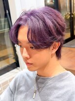 シープドッグ(SHEEP DOG)&nbsp;『韓国風メンズハイトーンカラー』ブリーチ×センターパート