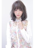 大人ブルージュ小顔ラウンドバング[mignon]ナチュラルミディ