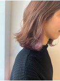 【STILLが叶える…】ピンクアッシュ☆インナーカラー