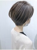マロンベージュ×マニッシュショート/ミルクベージュ/こなれヘア