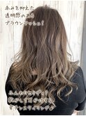 10代20代★レイヤースタイル☆透明感シアーアッシュブラウン