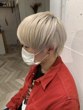 エルオム(EL.HOMME) 【MITSU】スリークショートマッシュ×ハイトーンカラー