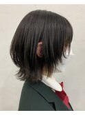【Anli】ウルフカット×ダークブラウン
