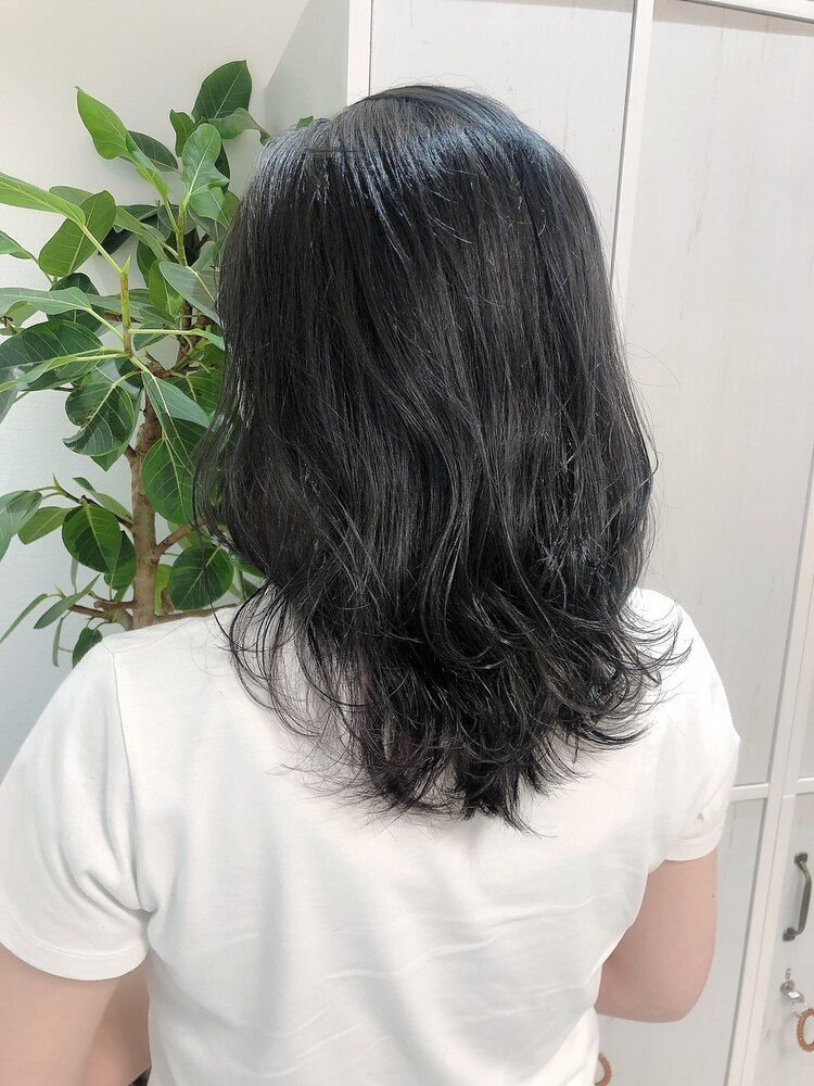 増﨑 暗染めダークグレージュ＊増崎彩乃：L127390732｜フィゼル あべのルシアス店(Aujua  fizelle)のヘアスタイル｜ホットペッパービューティー